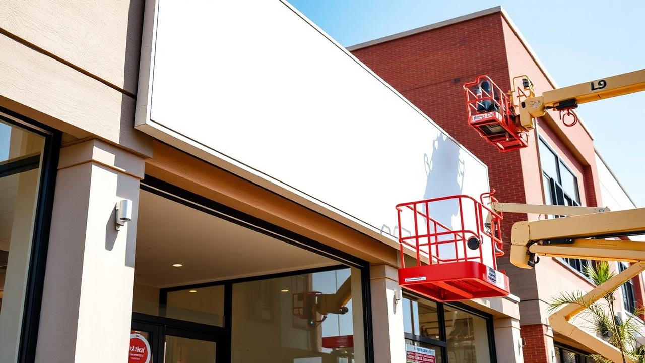 On-site sign installation — Klosterman Signs, Cincinnati, OH